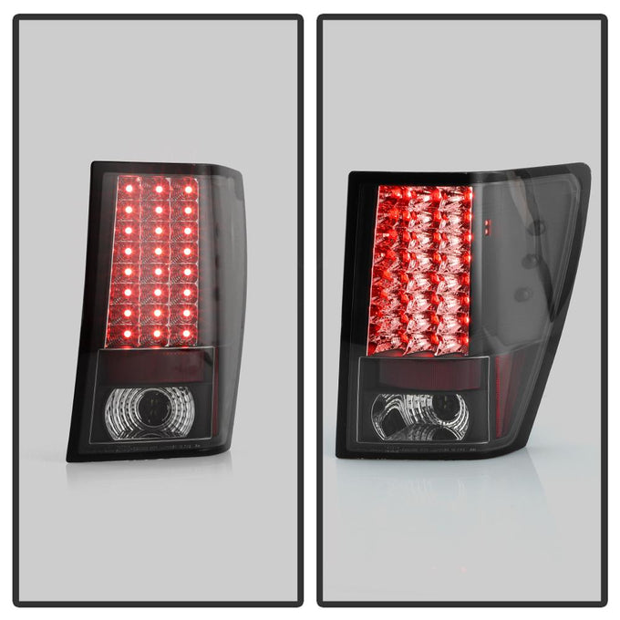 Black LED Tail Lights <br>05-06 Jeep Grand Cherokee