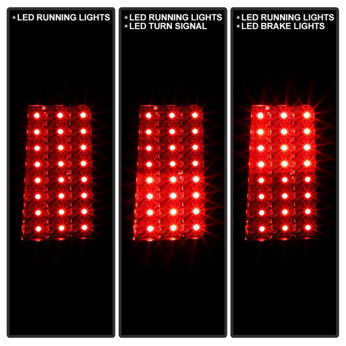 Black LED Tail Lights <br>05-06 Jeep Grand Cherokee