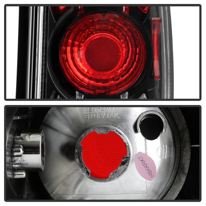 Black Euro Style Tail Lights <br>93-98 Jeep Grand Cherokee