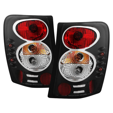 Black Euro Style Tail Lights <br>99-04 Jeep Grand Cherokee