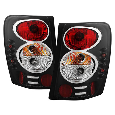 Black Euro Style Tail Lights <br>99-04 Jeep Grand Cherokee