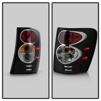 Black Euro Style Tail Lights <br>99-04 Jeep Grand Cherokee