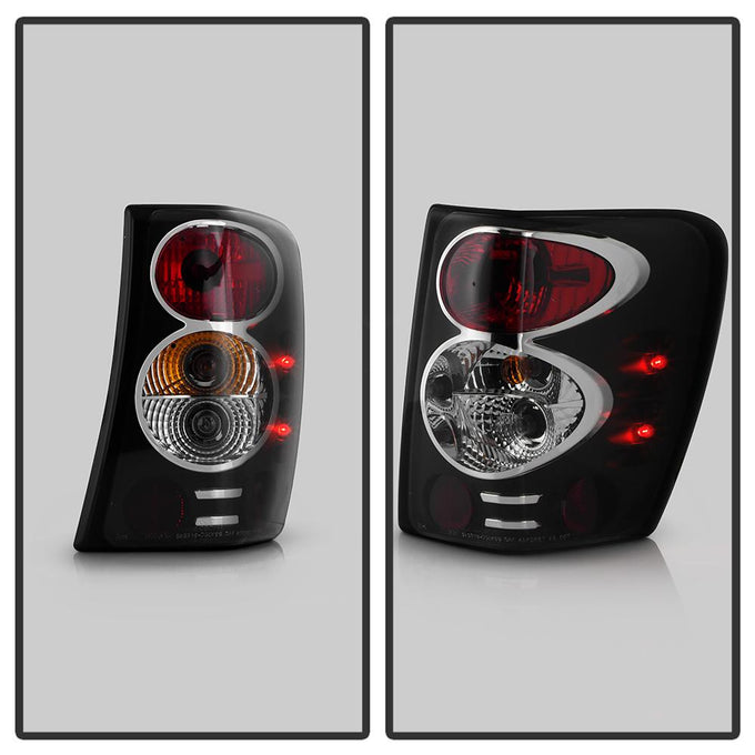 Black Euro Style Tail Lights <br>99-04 Jeep Grand Cherokee