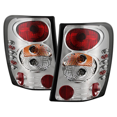 Chrome Euro Style Tail Lights <br>99-04 Jeep Grand Cherokee