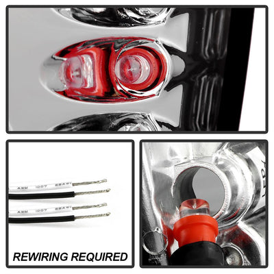 Chrome Euro Style Tail Lights <br>99-04 Jeep Grand Cherokee