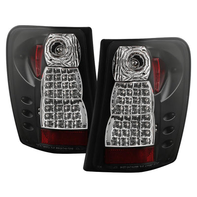 Black LED Tail Lights <br>99-04 Jeep Grand Cherokee