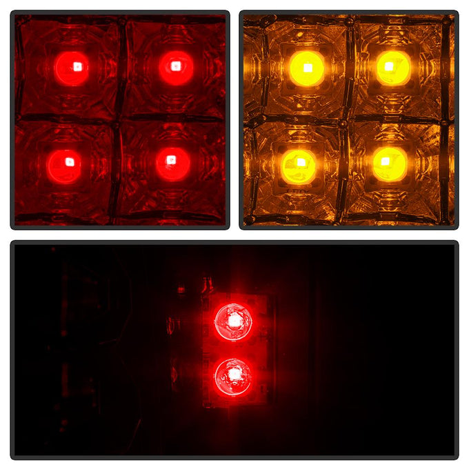 Black LED Tail Lights <br>99-04 Jeep Grand Cherokee