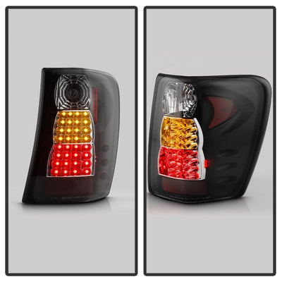 Black LED Tail Lights <br>99-04 Jeep Grand Cherokee