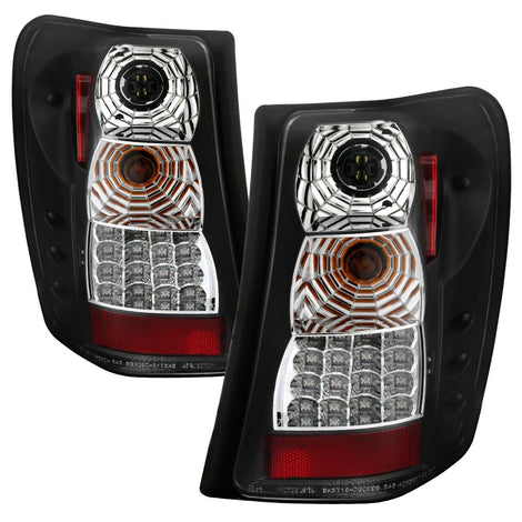 Version 2 Black LED Tail Lights <br>99-04 Jeep Grand Cherokee