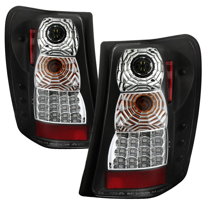 Version 2 Black LED Tail Lights <br>99-04 Jeep Grand Cherokee