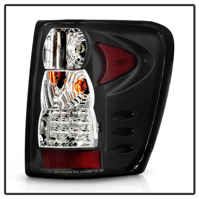 Version 2 Black LED Tail Lights <br>99-04 Jeep Grand Cherokee