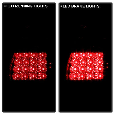 Version 2 Black LED Tail Lights <br>99-04 Jeep Grand Cherokee