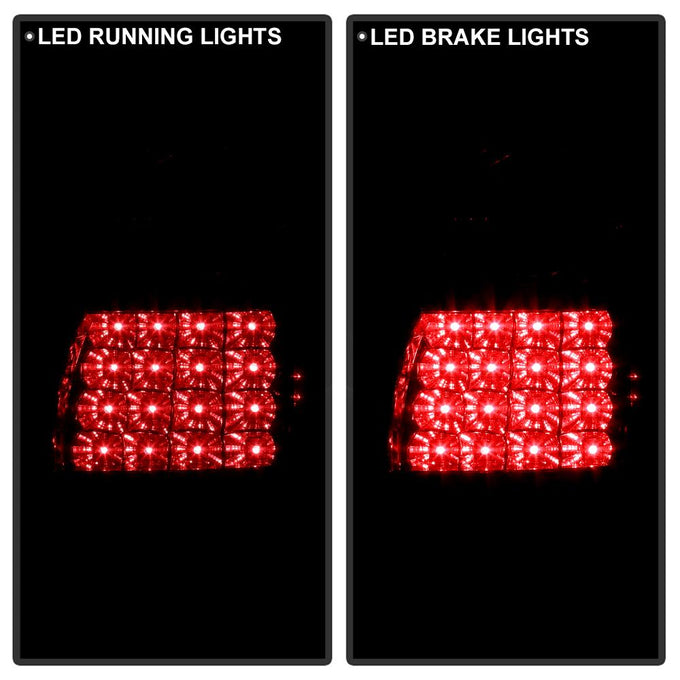 Version 2 Black LED Tail Lights <br>99-04 Jeep Grand Cherokee