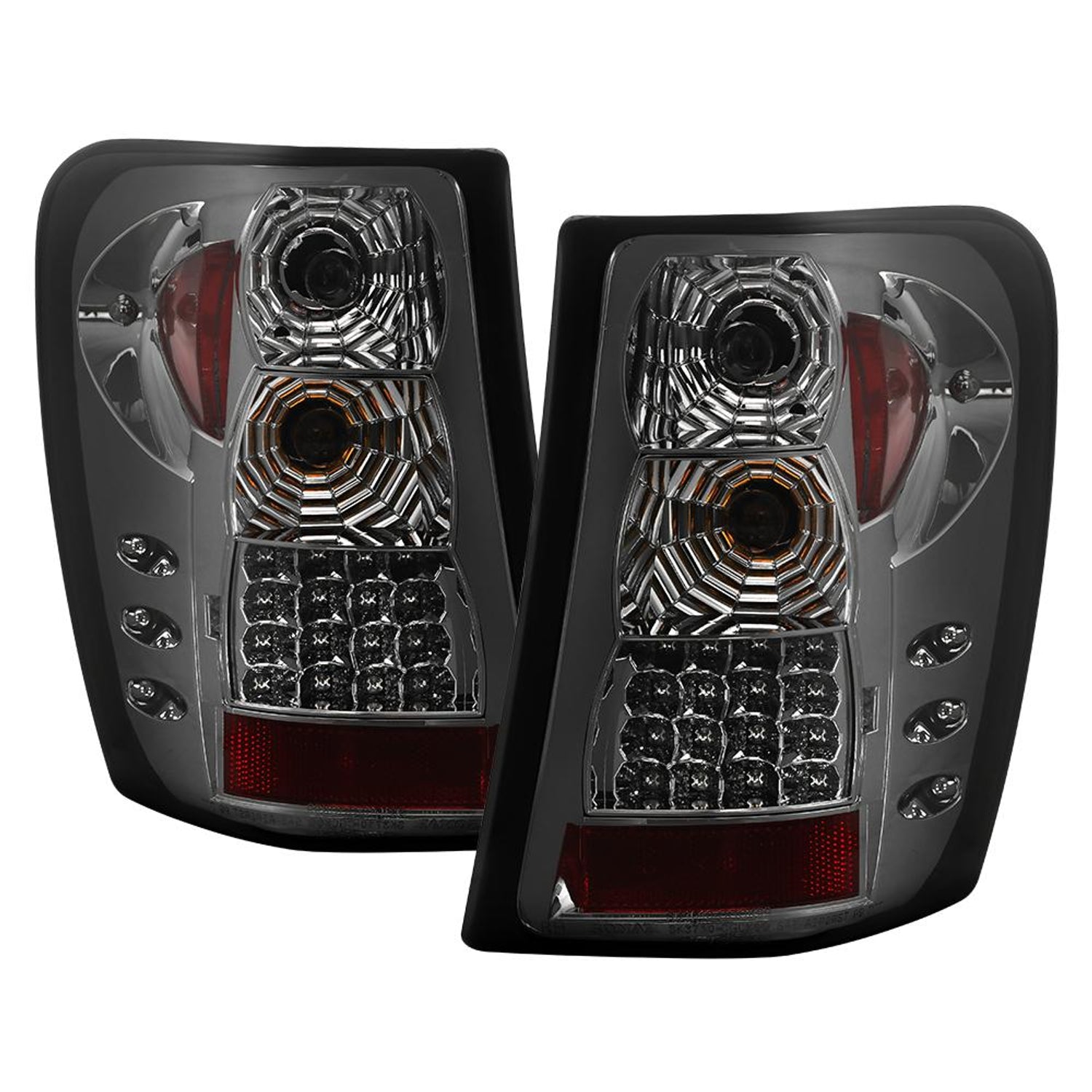 Version 2 Smoke LED Tail Lights <br>99-04 Jeep Grand Cherokee