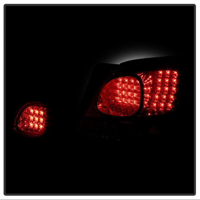 Red Clear LED 4pcs Tail Lights with Trunk Piece <br>98-05 Lexus GS300 98-00 Lexus GS400