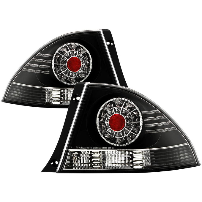 Black LED Tail Lights <br>01-05 Lexus IS300