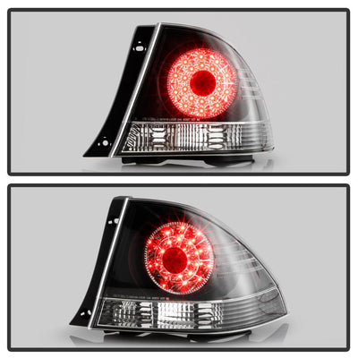 Black LED Tail Lights <br>01-05 Lexus IS300