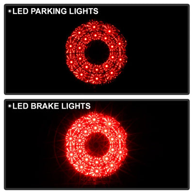 Black LED Tail Lights <br>01-05 Lexus IS300