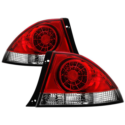 Red Clear LED Tail Lights <br>01-03 Lexus IS300