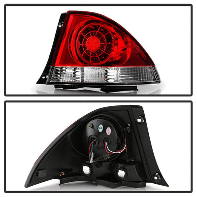 Red Clear LED Tail Lights <br>01-03 Lexus IS300