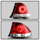 Red Clear LED Tail Lights <br>01-03 Lexus IS300