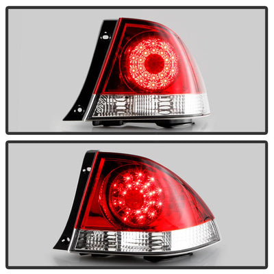 Red Clear LED Tail Lights <br>01-03 Lexus IS300