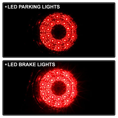 Red Clear LED Tail Lights <br>01-03 Lexus IS300