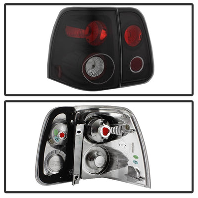 Black Euro Style Tail Lights <br>03-06 Lincoln Navigator