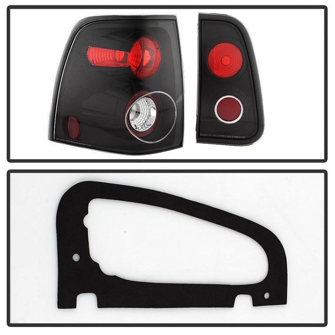 Black Euro Style Tail Lights <br>03-06 Lincoln Navigator