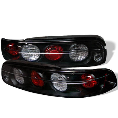Black Euro Style Tail Lights <br>95-00 Lexus SC300 SC400