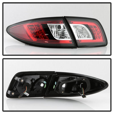 Black LED Tail Lights <br>03-08 Mazda 6