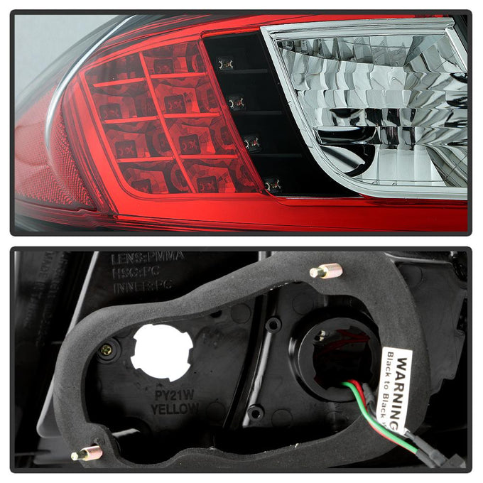 Black LED Tail Lights <br>03-08 Mazda 6
