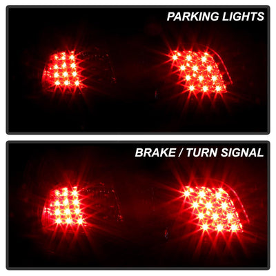 Black LED Tail Lights <br>03-08 Mazda 6