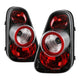 Black Euro Style Tail Lights <br>02-08 Mini Cooper