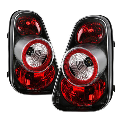 Black Euro Style Tail Lights <br>02-08 Mini Cooper