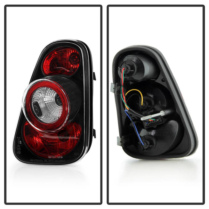 Black Euro Style Tail Lights <br>02-08 Mini Cooper