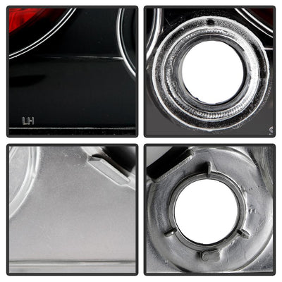 Black Euro Style Tail Lights <br>00-02 Mitsubishi Eclipse