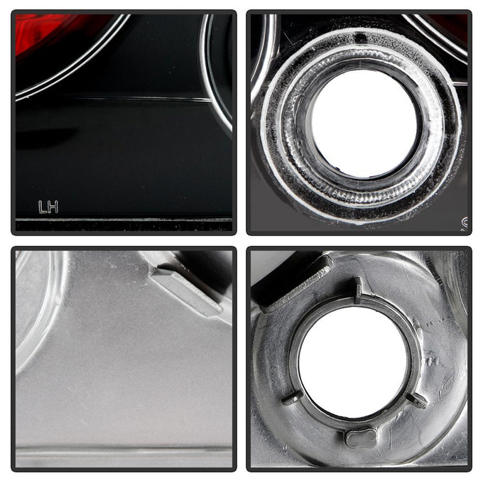 Black Euro Style Tail Lights <br>00-02 Mitsubishi Eclipse