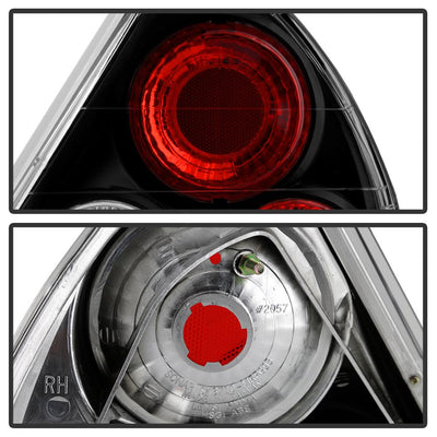Black Euro Style Tail Lights <br>99-02 Mitsubishi Mirage