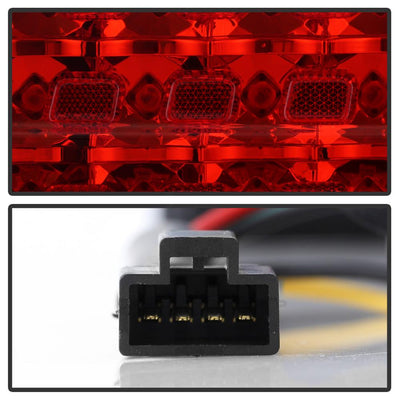 Black LED Tail Lights <br>95-98 Nissan 240SX