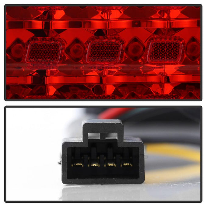 Black LED Tail Lights <br>95-98 Nissan 240SX