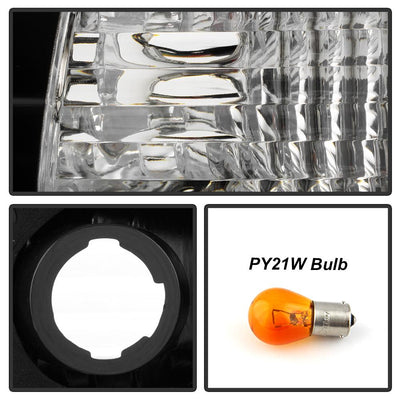 Black LED Tail Lights <br>95-98 Nissan 240SX