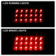 Black LED Tail Lights <br>95-98 Nissan 240SX