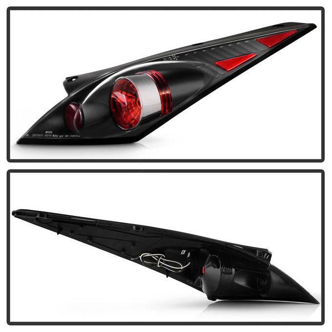 Black Euro Style Tail Lights <br>03-05 Nissan 350Z