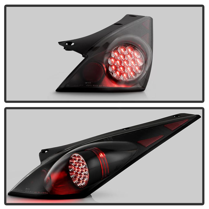 Black LED Tail Lights <br>03-05 Nissan 350Z