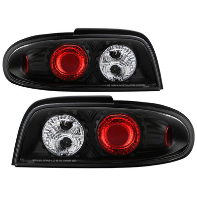 Black Euro Style Tail Lights <br>93-97 Nissan Altima