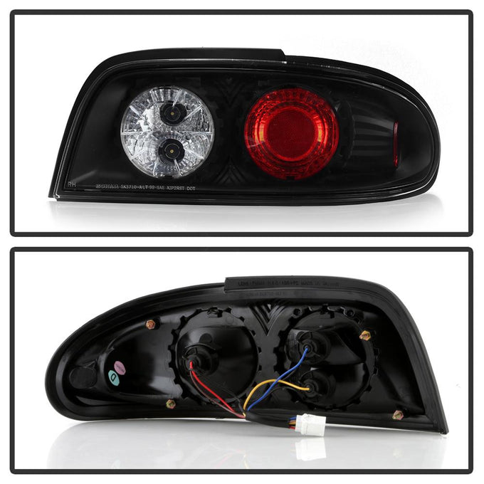 Black Euro Style Tail Lights <br>93-97 Nissan Altima
