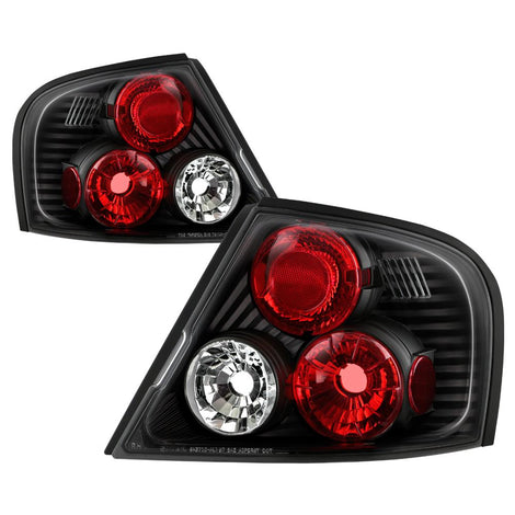 Black Euro Style Tail Lights <br>98-01 Nissan Altima