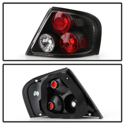 Black Euro Style Tail Lights <br>98-01 Nissan Altima