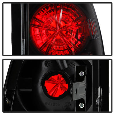 Black Euro Style Tail Lights <br>98-00 Nissan Frontier
